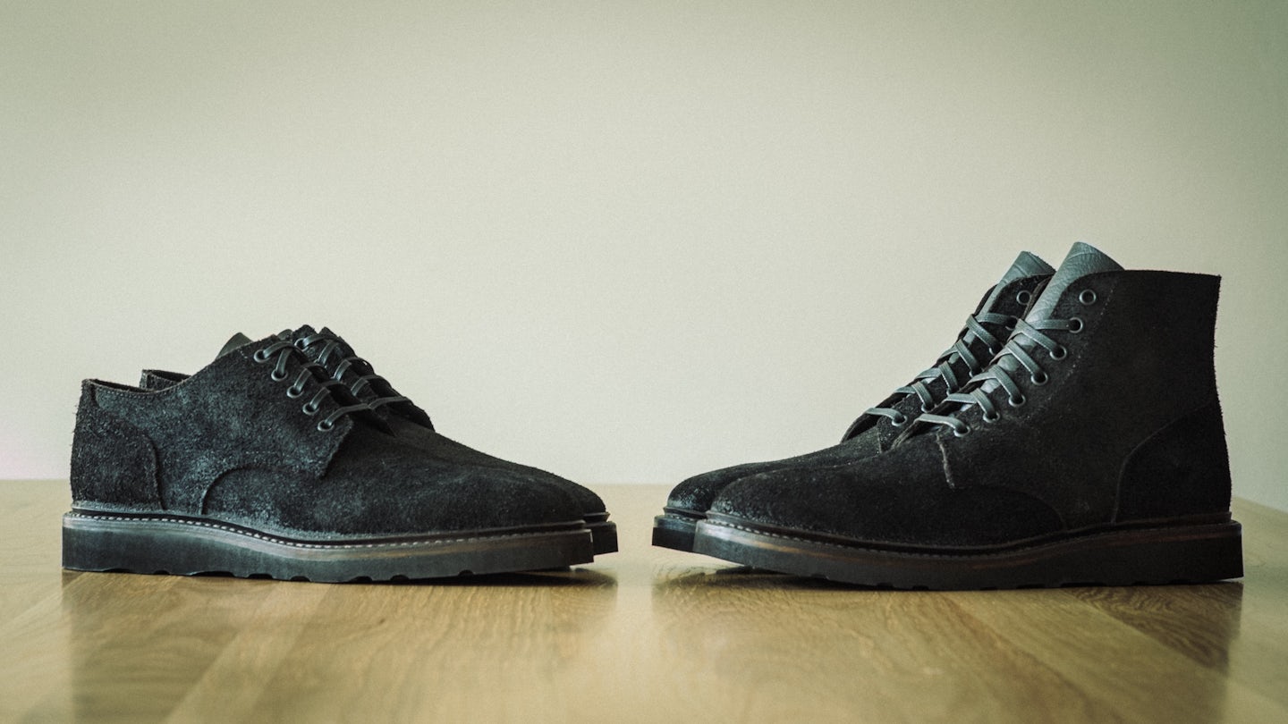 国内未入荷 Fourth3ex - Rivet Waxed Destroyed Denim Boots Fourth3ex丨Rivet Waxed Destroyed Denim Boots