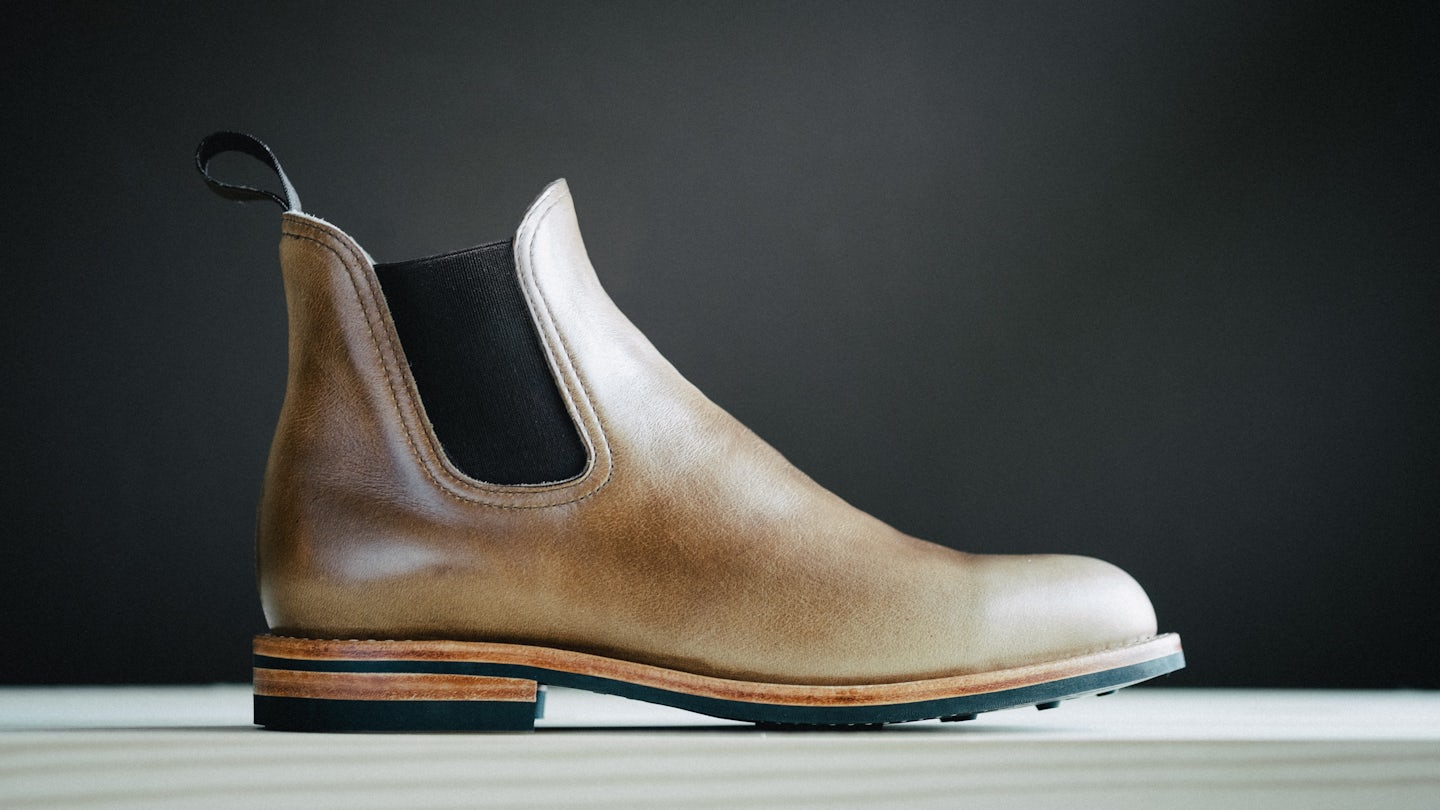 Natural Chromexcel 5504 Chelsea Boot - Detail Image Three