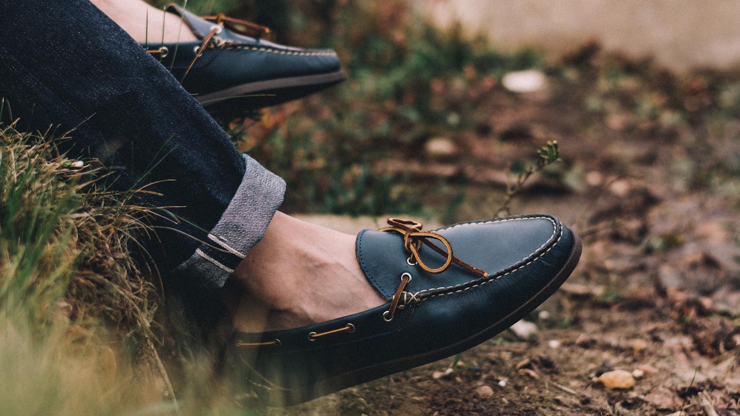Camp Moc - Navy Chromexcel, Camp Sole - Made in USA | Oak