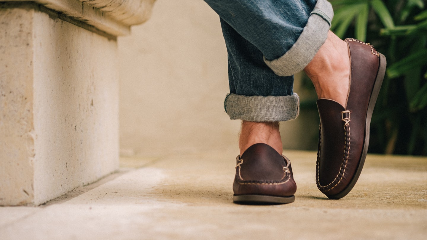 Slip Moc - Brown Chromepak, Camp Sole - Made in USA | Oak Street