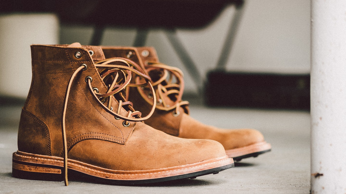 Trench Boot - Autumn Spice Waxed Kudu, Dainite Sole - Made in USA