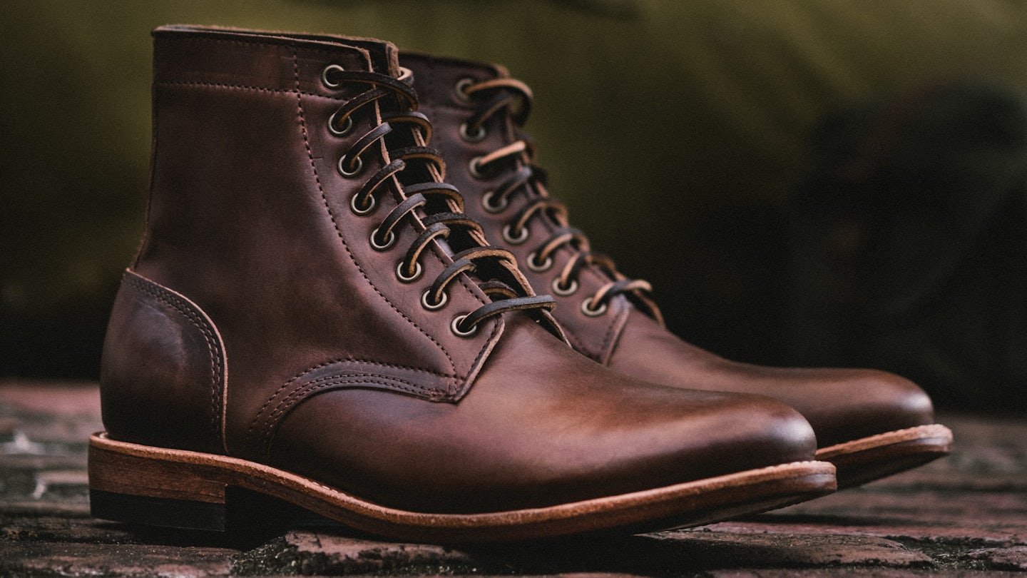 Brown Chromexcel Trench Boot - Detail Image Three