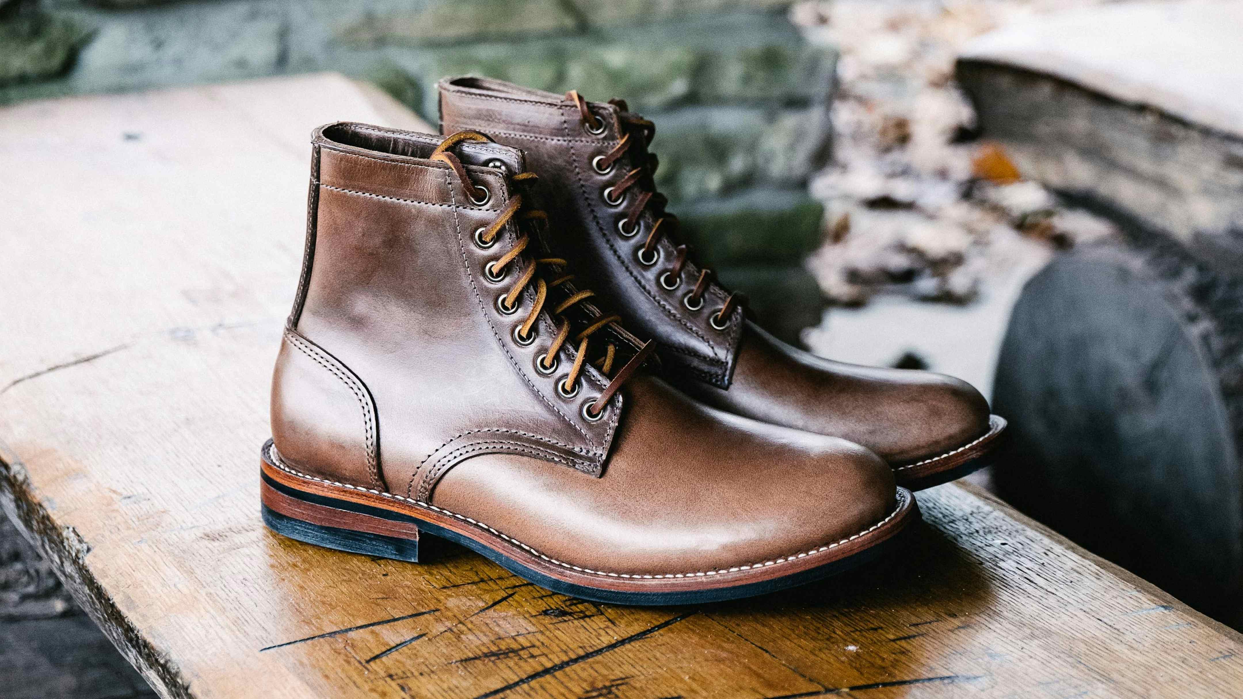 Trench Boot - Natural Chromexcel, Dainite Sole - Made in USA | Oak ...