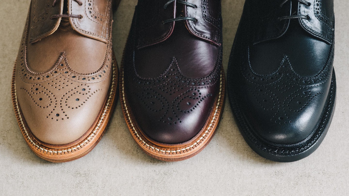 leather sole wingtip shoes