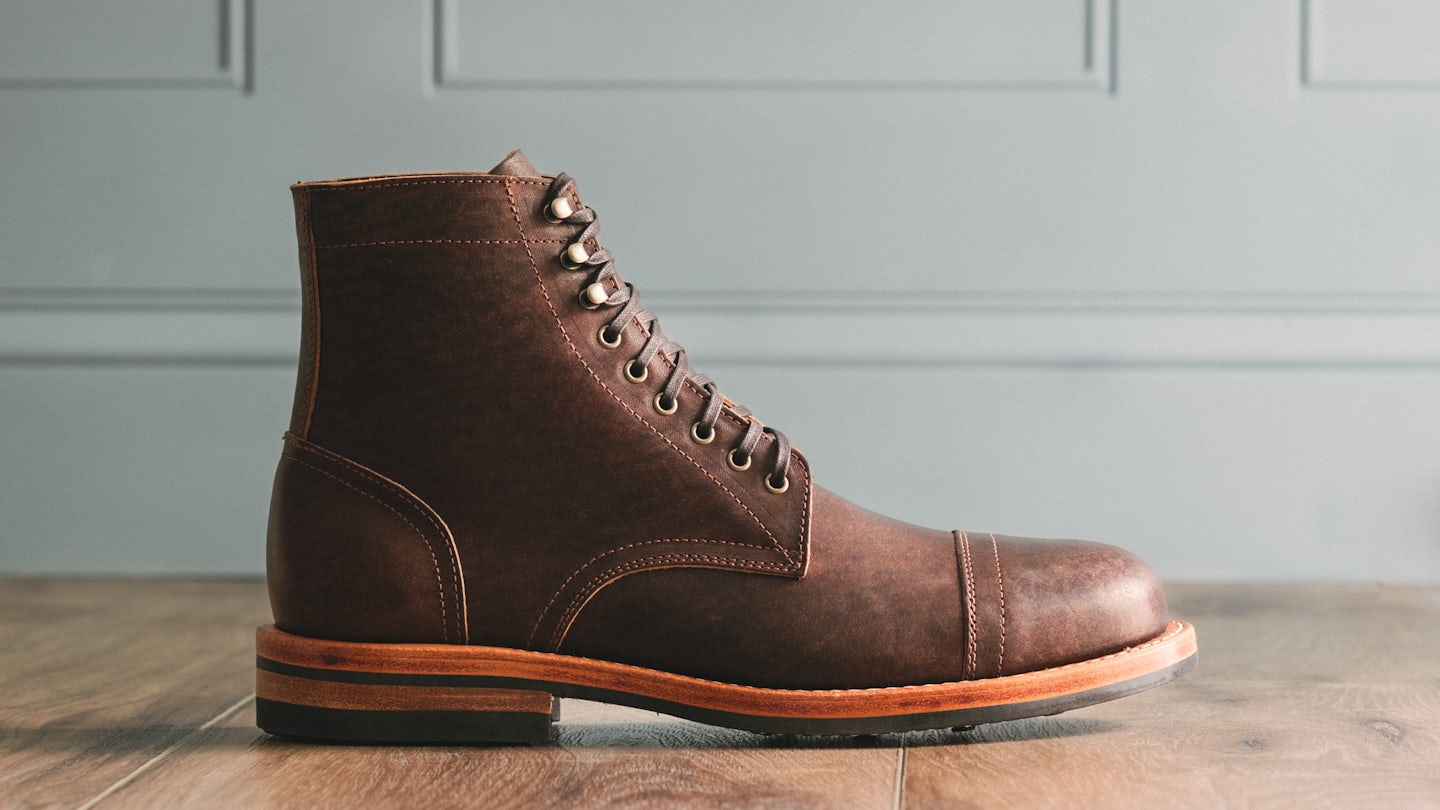 Cap-Toe Trench Boot - Badalassi Habana Iroko, Dainite Rubber