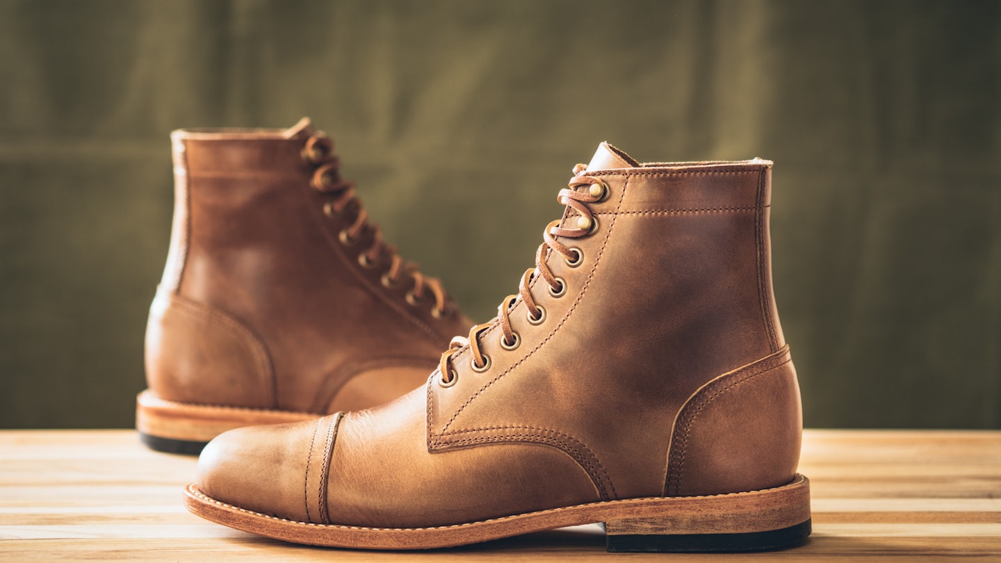 Natural Chromexcel Cap-Toe Trench Boot - Detail Image Three
