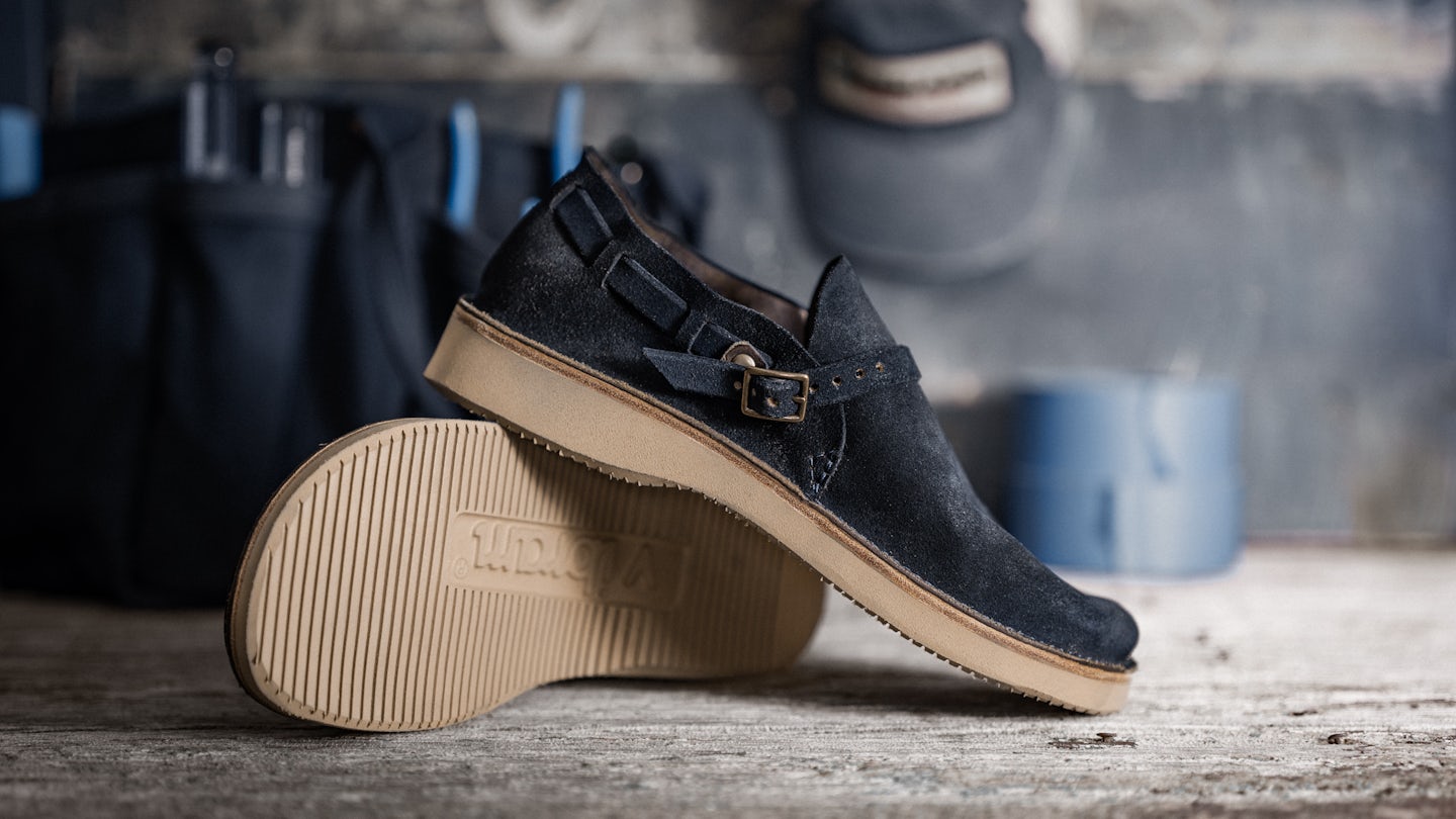 Natural Indigo Chromexcel Roughout Country Loafer - Detail Image Three