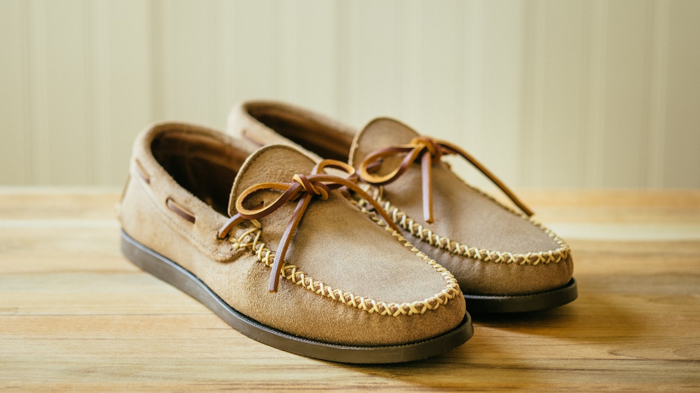 Cross-Stitch Camp Moc - Natural Chromexcel Roughout, Camp