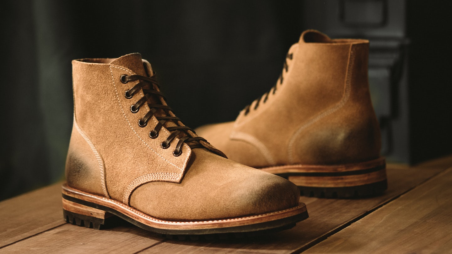 Natural Chromexcel Roughout Field Boot - Detail Image Three