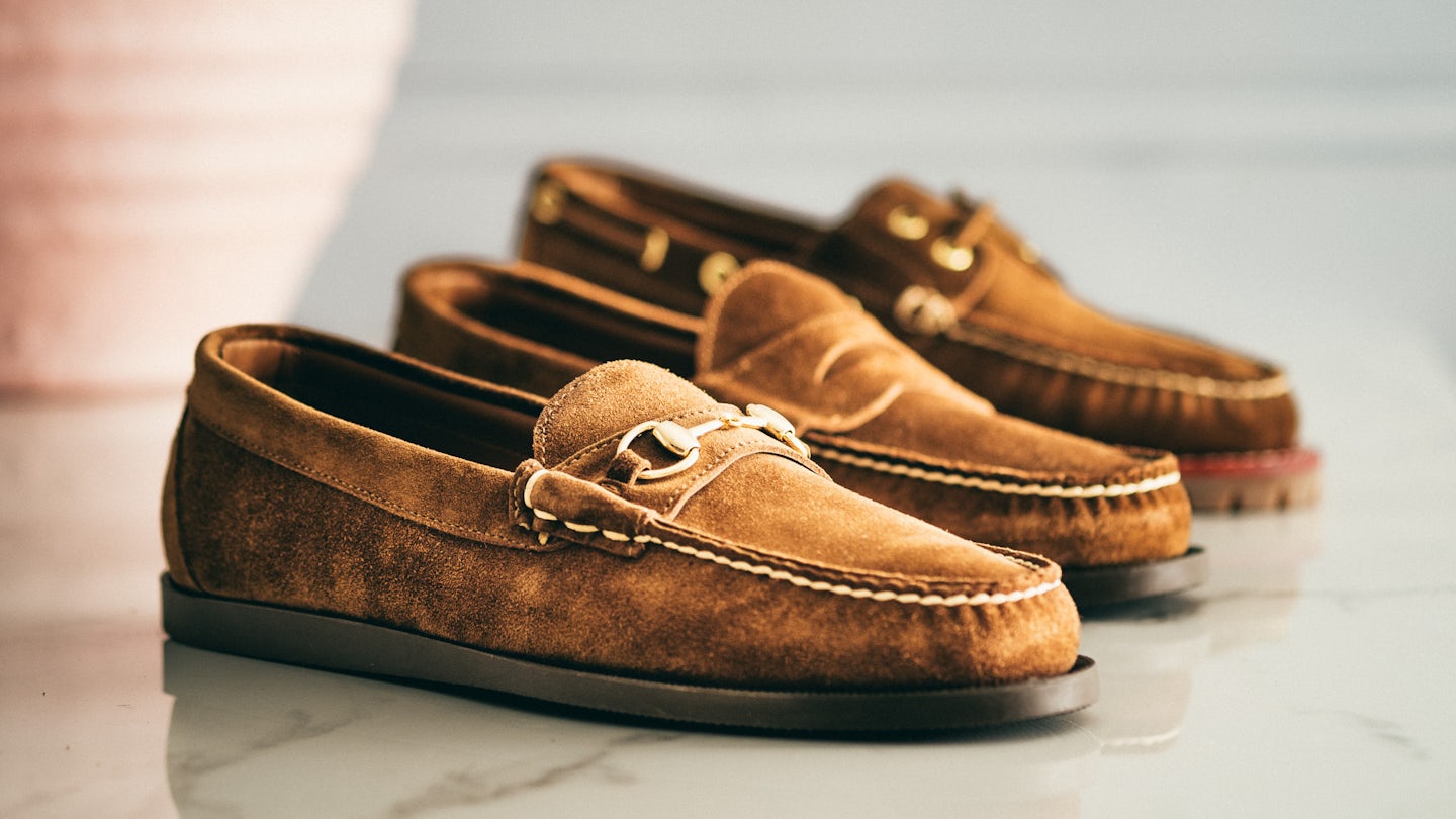 Penny Moc - Snuff Janus Suede, Camp Sole - Made in USA | Oak