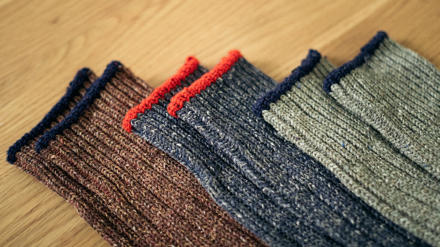 Ember Cotton Nep Anonymous ISM Crew Sock - Detail Image Three